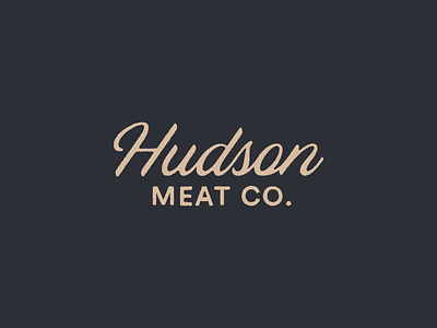Hudson Meat Co. branding design logo mark texture typography