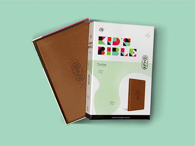 ESV Kid's Bible bible branding design geometric icon illustration packaging stamp typography vector