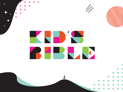 ESV Kid's Bible bible blue branding design geometric icon illustration kids sand star sun typography vector water