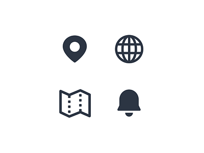 Travel Icons app flat icon minimal ui ux vector web website