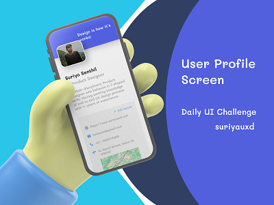 User Profile UI Design adobe appdesign dailyui design figma illustrator responsivedesign ui uiux userexperience userprofile ux webdesign