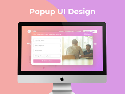 Popup/Overlay UI Design dailyui design figma illustration ui uiux ux webdesign