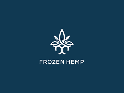 frozen hemp hemp logodesign