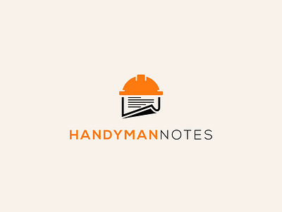 handyman notes construction handyman logodesign