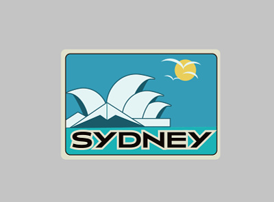 Sydney design flat graphic design icon illustration vector