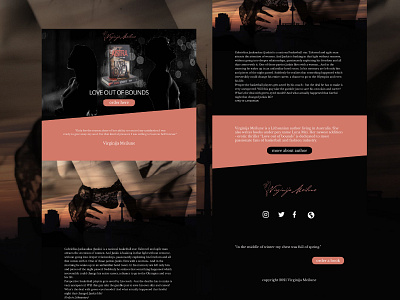 Love Out Of Bounds book website theme book website branding design development feminine graphic design logo template web design wordpress