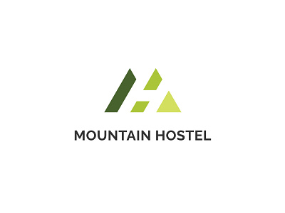 Mountain Hostel Logo branding design flat graphic design illustration illustrator logo ui ux vector