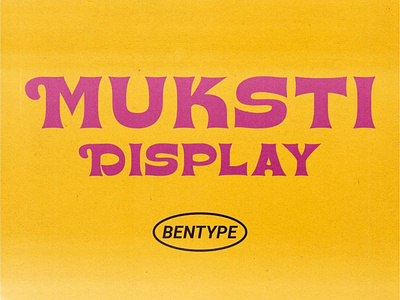 MUKSTI - Display font