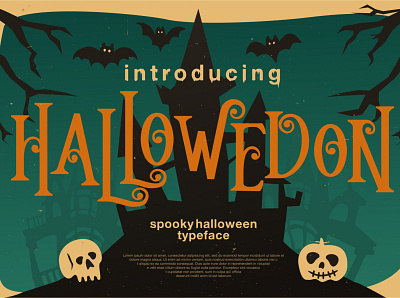 Hallowedon - Scary Font creepy font hallowen scary font