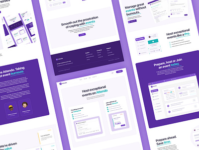 Attendo App animation design landingpage productdesign saas ui uiux website