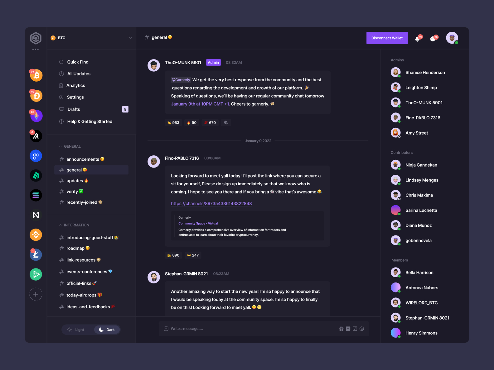 Garnerly Dark Theme by Beno on Dribbble