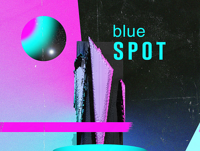 Blue Spot abstract album album artwork album cover design design digital digital art digital illustration gradient graphic design illustration illustration art illustrations