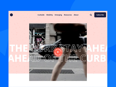 Stay Ahead Of The Curb after effects animation blog branding web