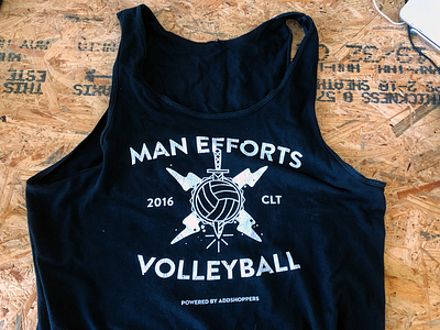 Volleyball Tank apparel illustration
