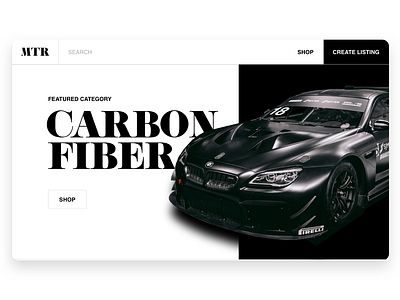 Car part reseller branding home home page homepage ui ux web