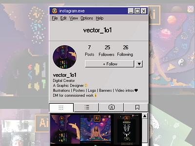 Instagram Windows 98 Edition By Vishal Aggarwal On Dribbble