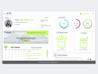 Redesign Learning Port System design green information system school app school website ui uidesign uidesigner uiux uiuxcasestudy uiwebdesign uiwebsite uixdesign ux uxdesign web webdesign website website design white