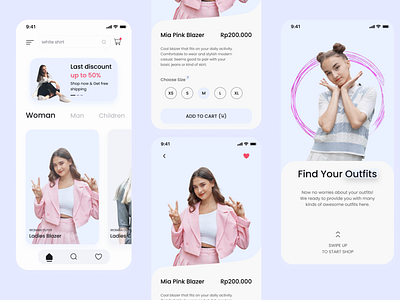 Fashion App - Odama Studio Challenge mobile design ui uidesign