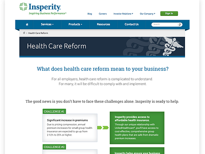 Health Care Reform design web