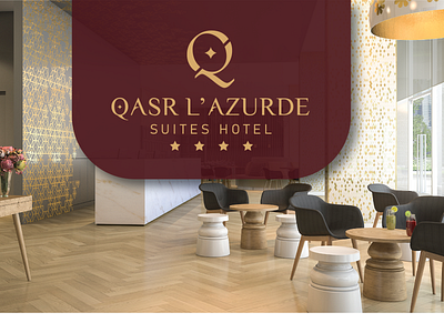 QASR LA'ZURDE (4 STARS HOTEL LOGO) branding design logo