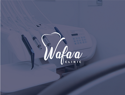 Dr. Wafa'a Clinic logo and business card branding design logo