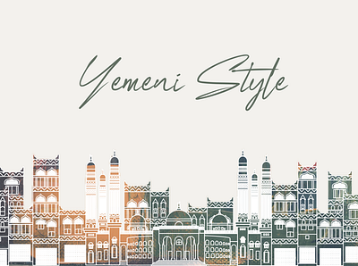 yemeni Style drawing illustration