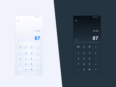 Daily UI :: 004 Calculator neumorphic