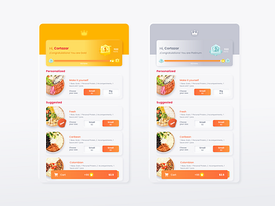 Daily UI :: 012 E-Commerce Shop app design ecommerce food mobile