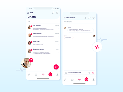 Daily UI :: 013 Direct Messaging design direct direct messaging message mobile ui uidesign
