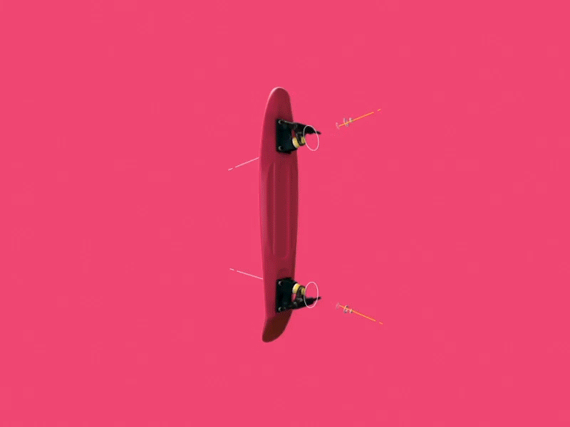 Skateboard 3d after effects animation gif motion graphics skateboarding