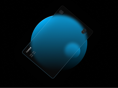 Glass Card 3d beautiful black blue card dark figma glass glass effect illustraion illustration minimal ui website xd
