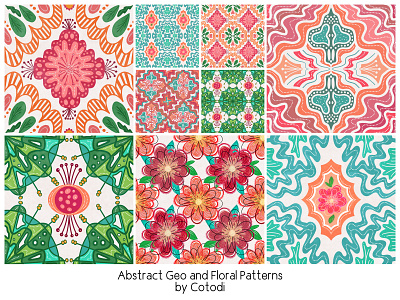 Abstract Geo and Floral Patterns