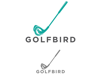 logo golfbird animal bird design golf icon logo sport vector