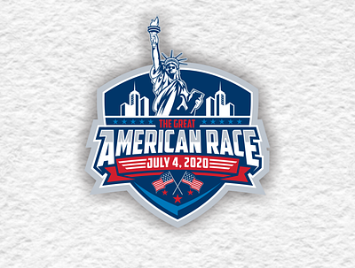 logo american race american design race sport vector