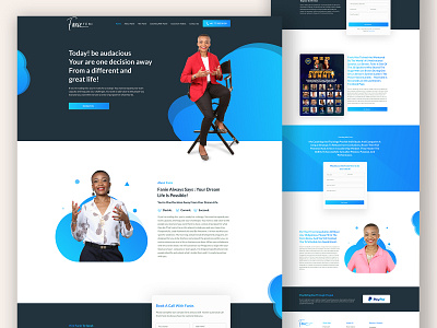 Fanie Temi landing page agency app branding graphic design illustration landing page logo ui ux web design