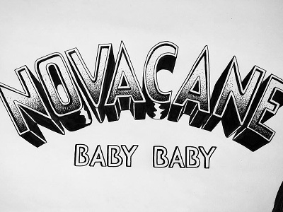 Novacane hand lettering handlettering lettering logo micron monogram type typografi typography