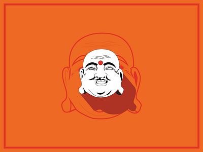 Buddha Bing branding illustration logo