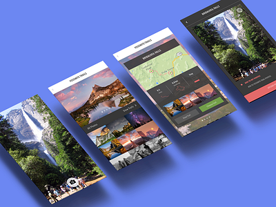 Trail Viewpoint App app gallery mobile photo sharing social ui ux