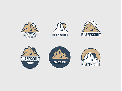 Logos badges branding design illustration logo mountains