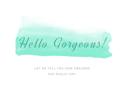 Hello Gorgeous - Font Combination #4