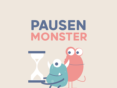 PAUSENMONSTER #wirvsvirushack app app design character characterdesign color colorful concept coronavirus education illustration kids kids app kids illustration kindergarden monster monsters school social social app wirvsvirus