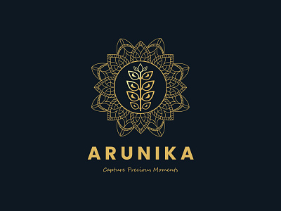 Arunika Logo branding bussines logo design gold logo letter logo logo logo design photography logo unique logo vintage logo