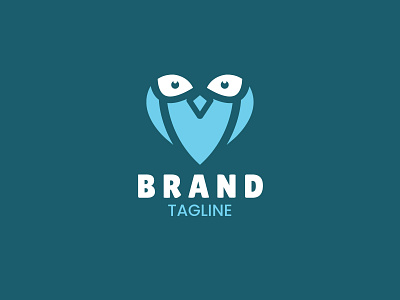 Owl Love Logo animals bird logo branding bussines logo design letter logo logo logo design logotype love logo minimalist logo owl owl logo owl love logo unique logo