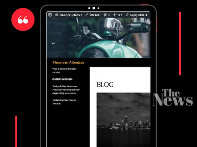 The News Blog Wordpress Thema animation branding designs news app newspaper typography ux webdesign wordpress wordpress theme