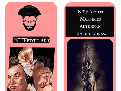 NTFpixelArt 3d animation app art branding freelancer graphic design motion graphics ntf ui ux vector