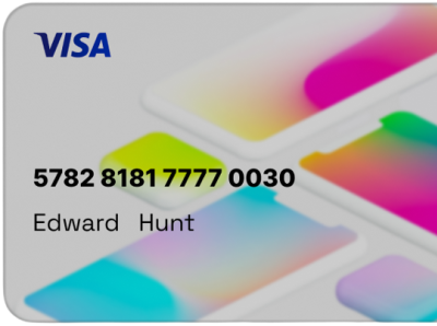 Credit Card Visa branding card design figma graphic design muammeraltunkan