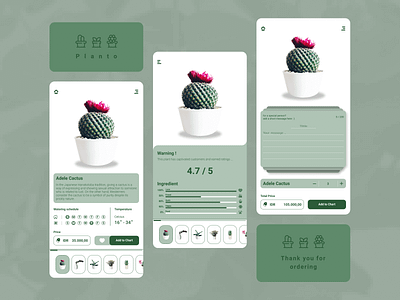 Plant Shop app design mobile app design ui ux