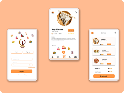 Food Menu Order Service App design ecommerce food app mockup product page ux vox360 vox360ways xd