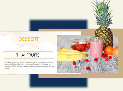 Fruites & Desserts branding design desserts food and drink illustration restaurant ux vox360 vox360ways