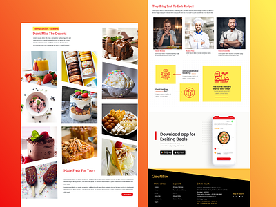 Restaurant Weblayout part2 restaurant app restaurant ui restaurant website